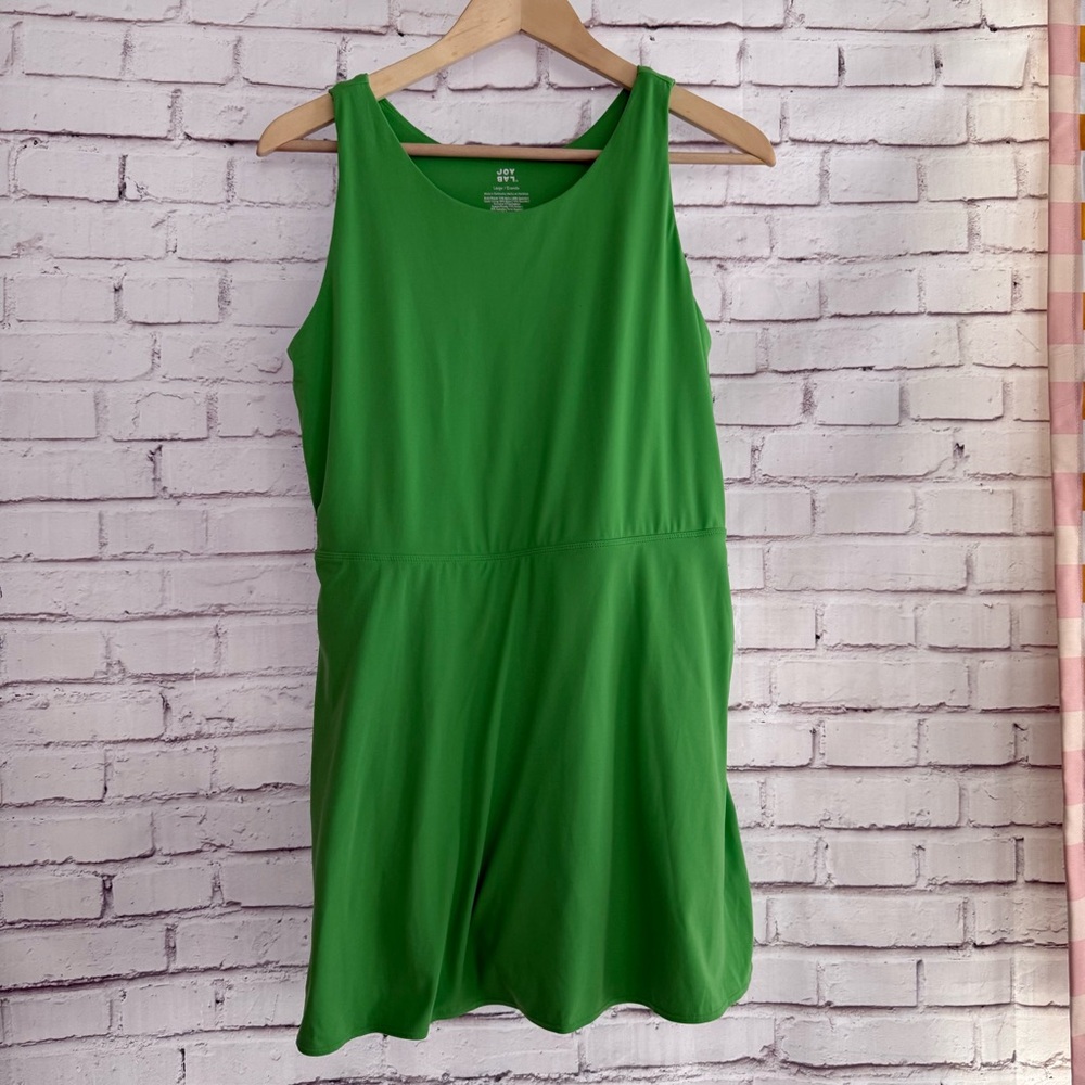 JoyLab Vibrant Green Mini Dress
